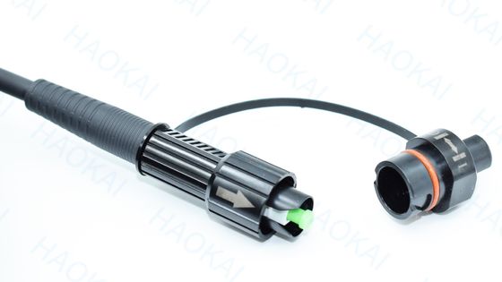 SC APC FTTA फाइबर ऑप्टिक केबल 5.0mm G657A2 LSZH 5M ब्लैक पैच कॉर्ड
