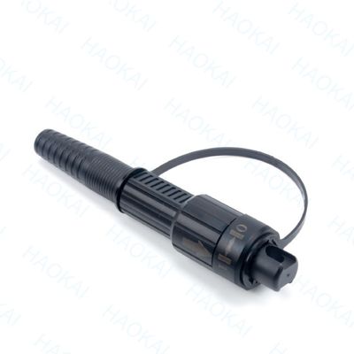 पूर्व कनेक्टर FTTX समाधान SC APC FTTA फाइबर ऑप्टिक केबल 5.0mm G657A2 LSZH 5M काला