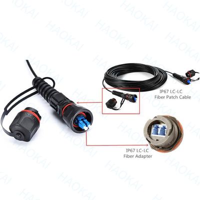 पूर्व कनेक्टर FTTX समाधान SC APC FTTA फाइबर ऑप्टिक केबल 5.0mm G657A2 LSZH 5M काला