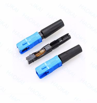 एससी यूपीसी फाइबर ऑप्टिक फास्ट कनेक्टर 0.9mm 2.0mm सिंगल मोड एससी फाइबर कनेक्टर