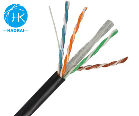 ठोस नंगे तांबे इंडोर लैन केबल UTP CAT6 अनुकूलित 4pair 23awg 0.57mm 250MHz