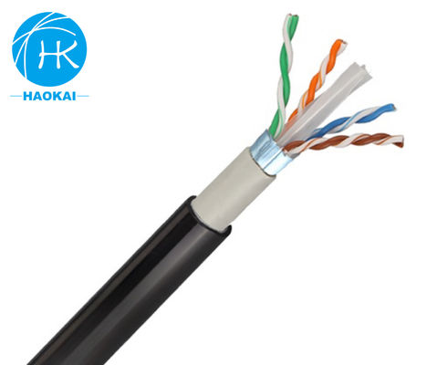 4जोड़े 23awg FTP CAT6 आउटडोर इंटरनेट केबल जेली भरा या जेल भरा लैन केबल