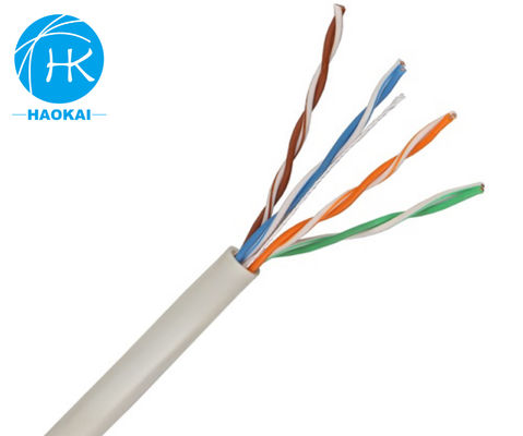 आउटडोर 2 जोड़ी लैन केबल UTP CAT5E मैसेंजर के साथ 4pr 24awg